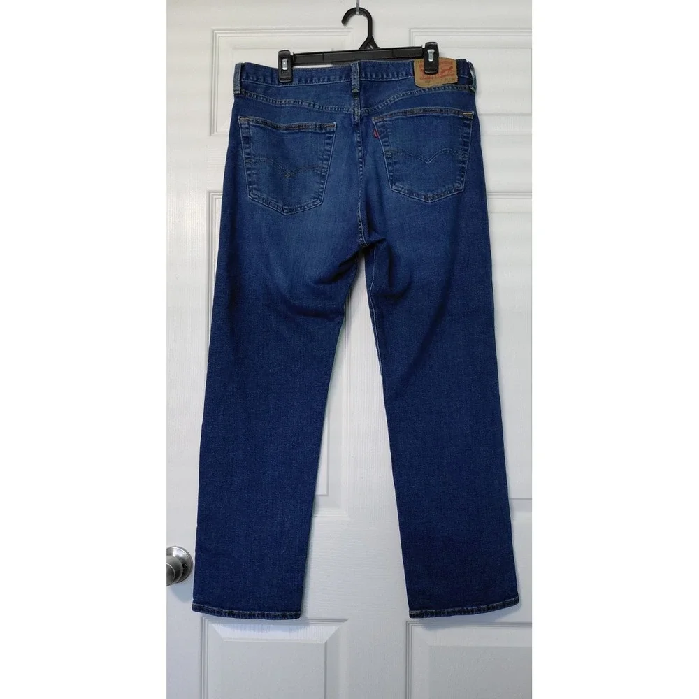 Levis 501 Denim Jeans Button Fly 36X30 Blue 5 Pocket Straight Leg Cotton Western